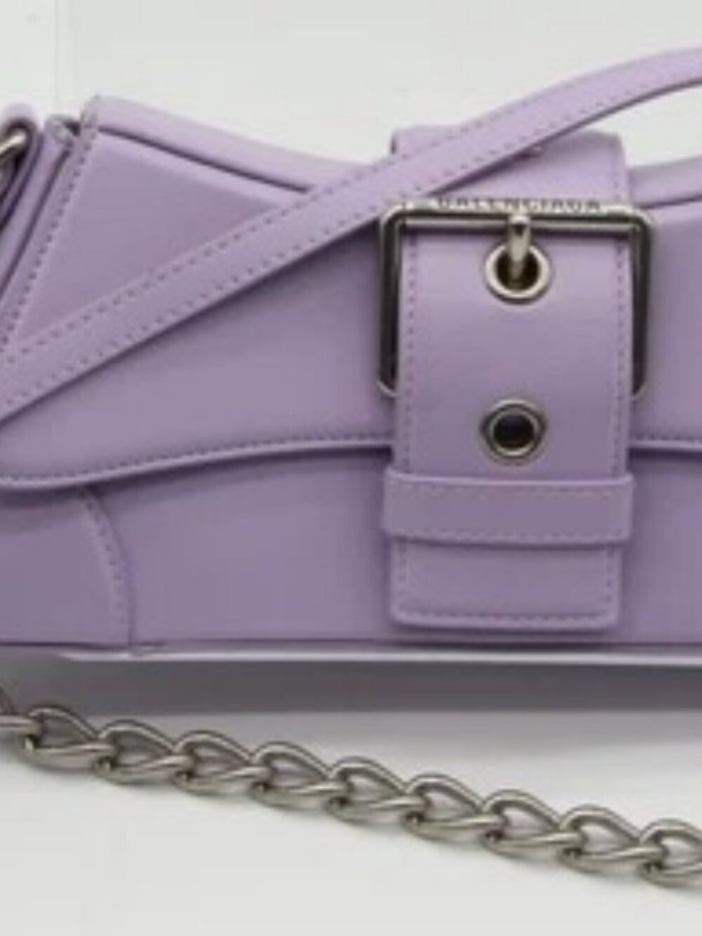 Balenciaga Lindsay Small Light Purple Leather Shoulder Bag